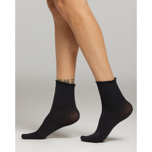 Calza Francesca con pois in lamè