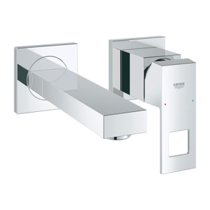 Mitigeur lavabo mural 2 trous Eurocube, Taille S