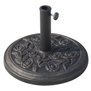 Base de Sombrilla de Resina 45.5 x 34 cm Bronce