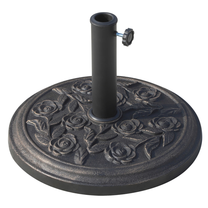 Base de Sombrilla de Resina 45.5 x 34 cm Bronce