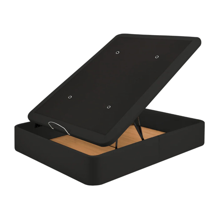 Canapé Polipiel de Luxe Negro - Incluye Montaje