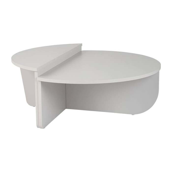 Tavolino da salotto Dain, Tavolo basso da caffè, Portariviste per divano, Ripiano da soggiorno, 90x60 h35 cm, Grigio