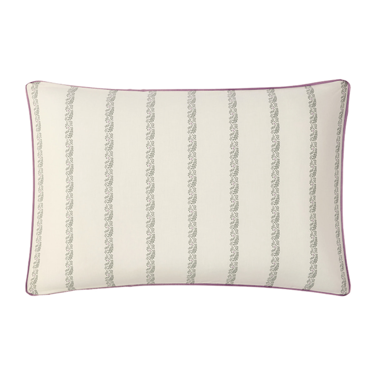 Taie d'oreiller imprimée en percale de coton, JARDIN SECRET
