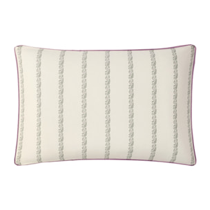 Taie d'oreiller imprimée en percale de coton, JARDIN SECRET