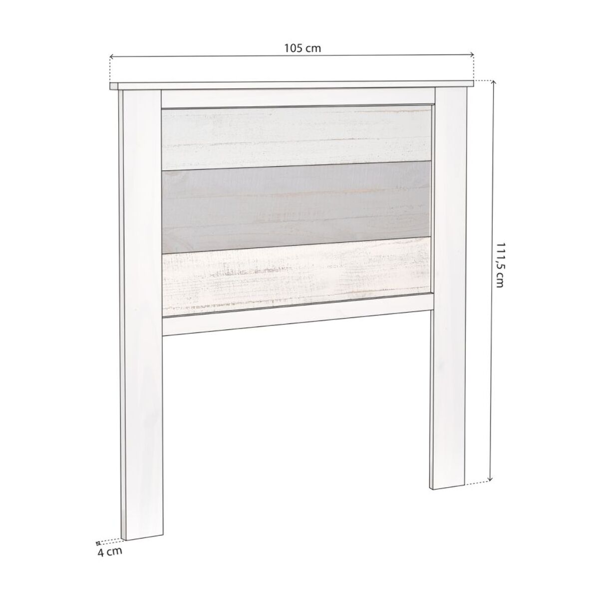 Cabecero Ocean Blanco - Vintage Colors