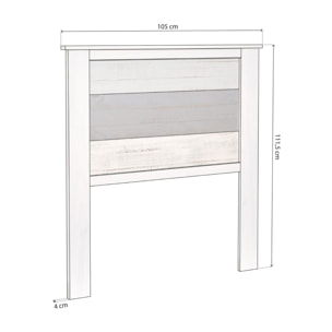 Cabecero Ocean Blanco - Vintage Colors