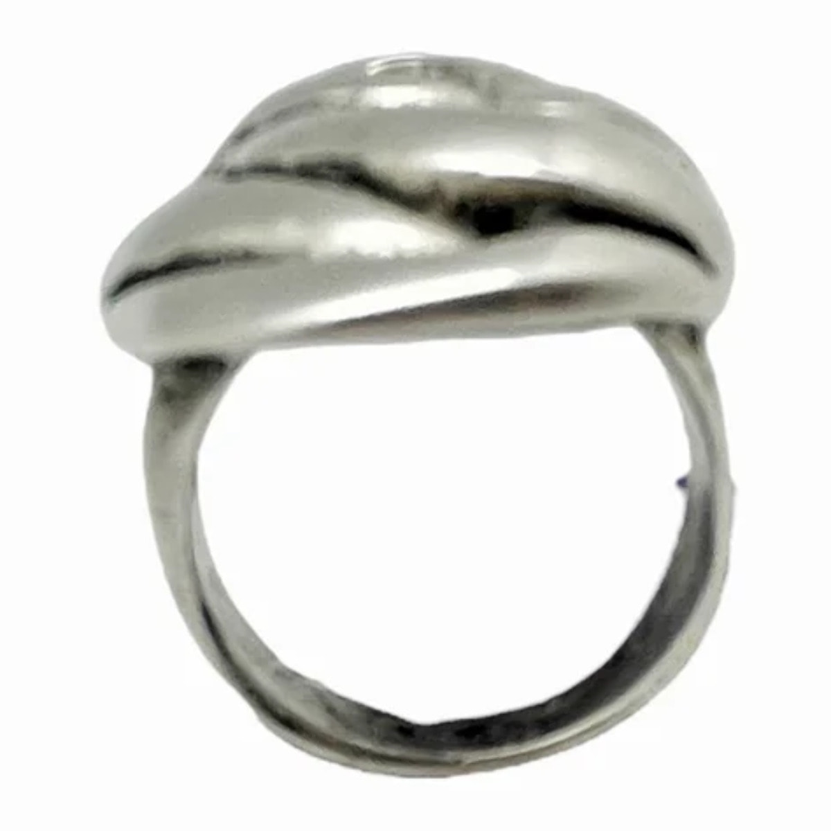 Anillo Laberinto plata chapado. T16