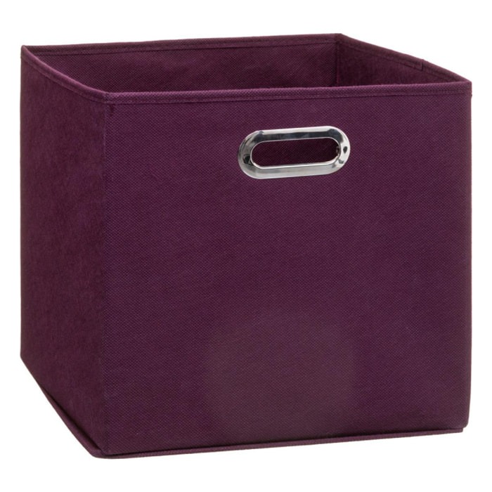 Boite de rangement 31 x 31 x 31 cm Atmosphera - Couleur: Bordeaux - Nombre de boites de rangement: 2 boites de rangement