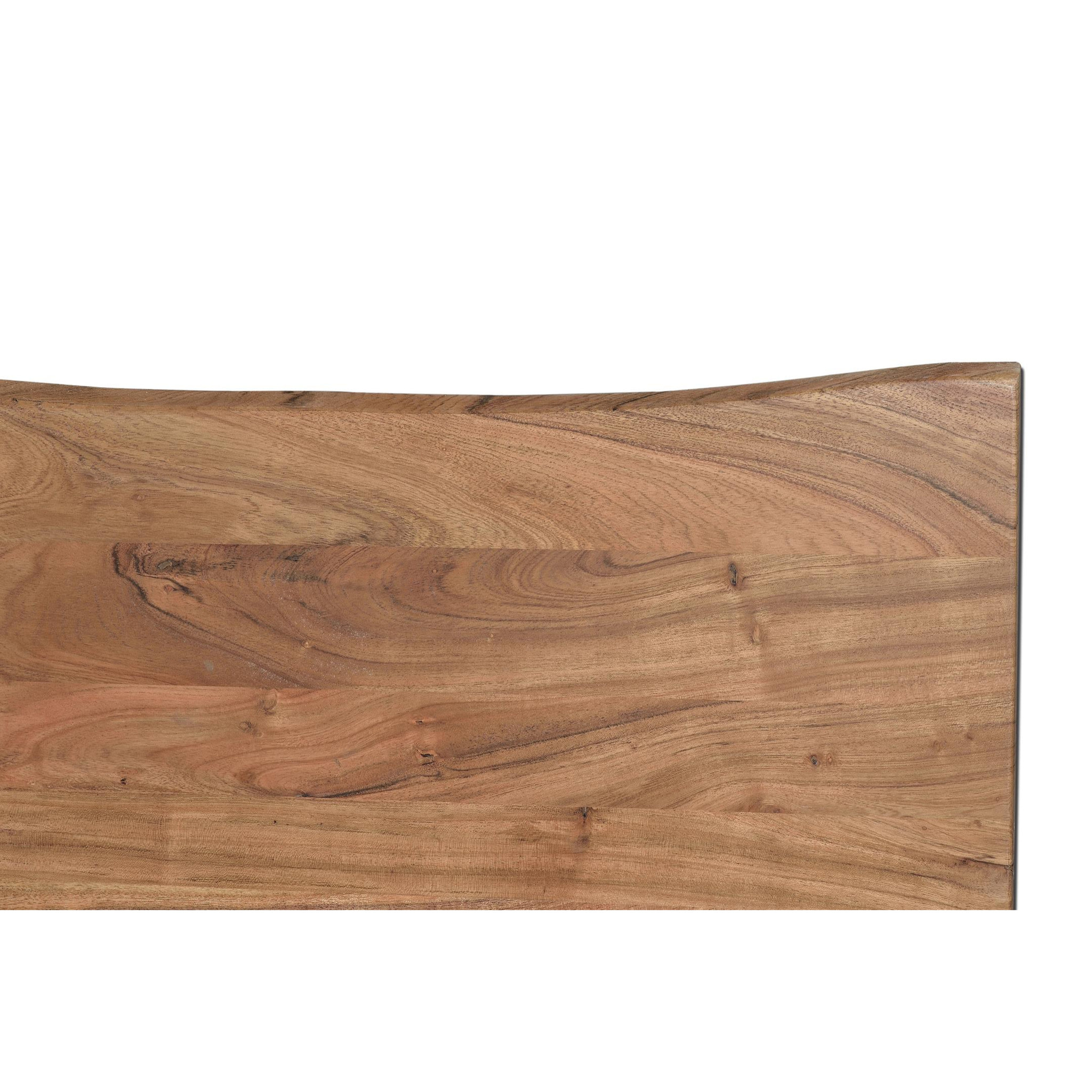 Mesas de Comedor de Madera de Acacia 200 Cm Estilo Industrial Moderno