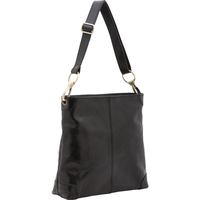 Borsa a spalla da donna - Modello False - 100% pelle - 32.0 x 32.0 x 11.0 cm