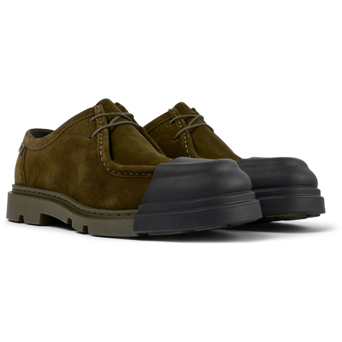 Scarpe stringate - CAMPER Junction - Verde - Pelle scamosciata