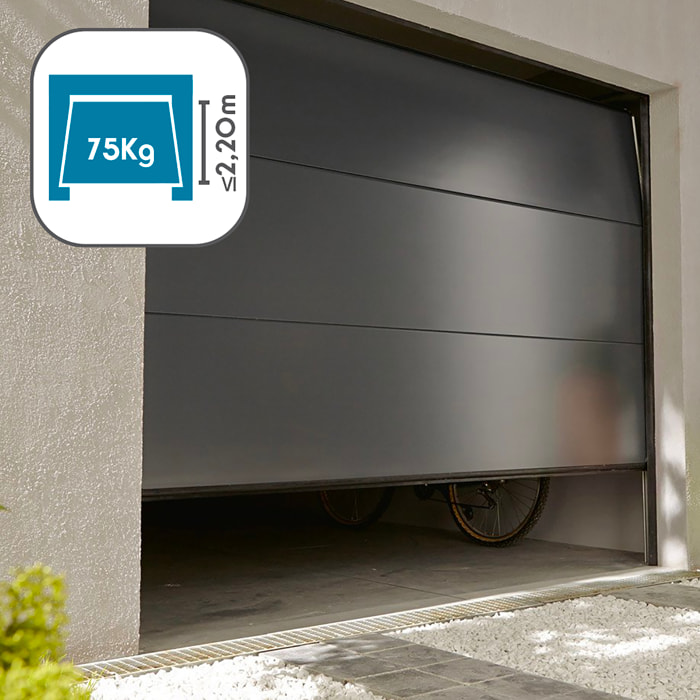 Motorisation connectée porte de garage STRÖMMA 600, max 75kg, guidage par chaîne -