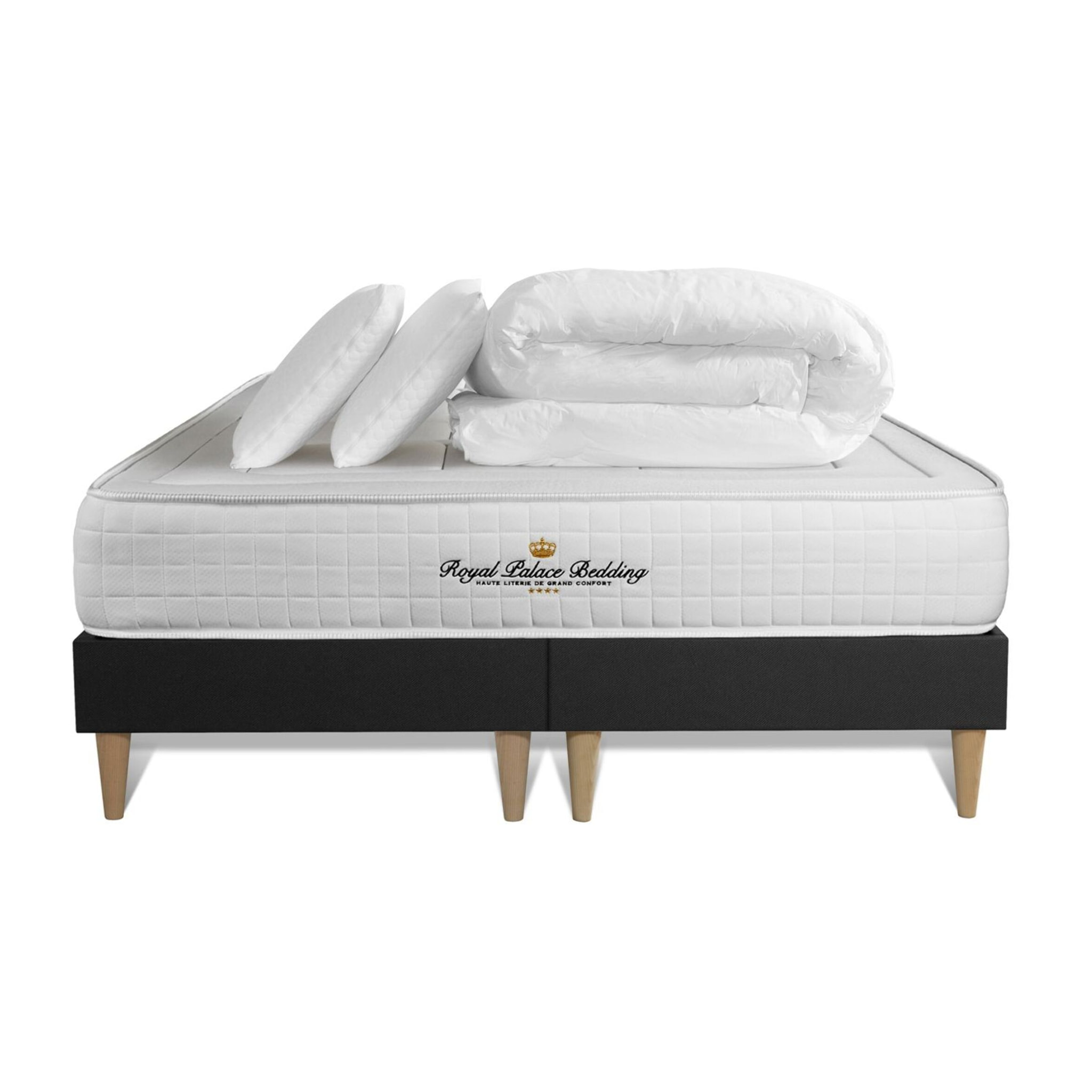 Ensemble 2p - Matelas Mémoire de forme - 24cm - Confort : Ferme - Balmoral