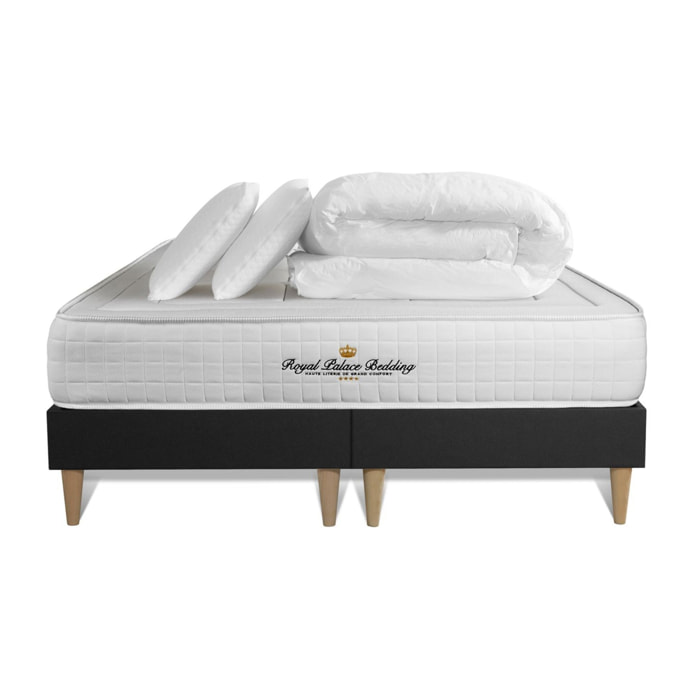 Ensemble 2p - Matelas Mémoire de forme - 24cm - Confort : Ferme - Balmoral