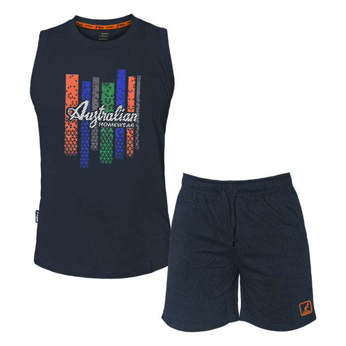 Completo Homewear Uomo Corto AUSTRALIAN Cotone