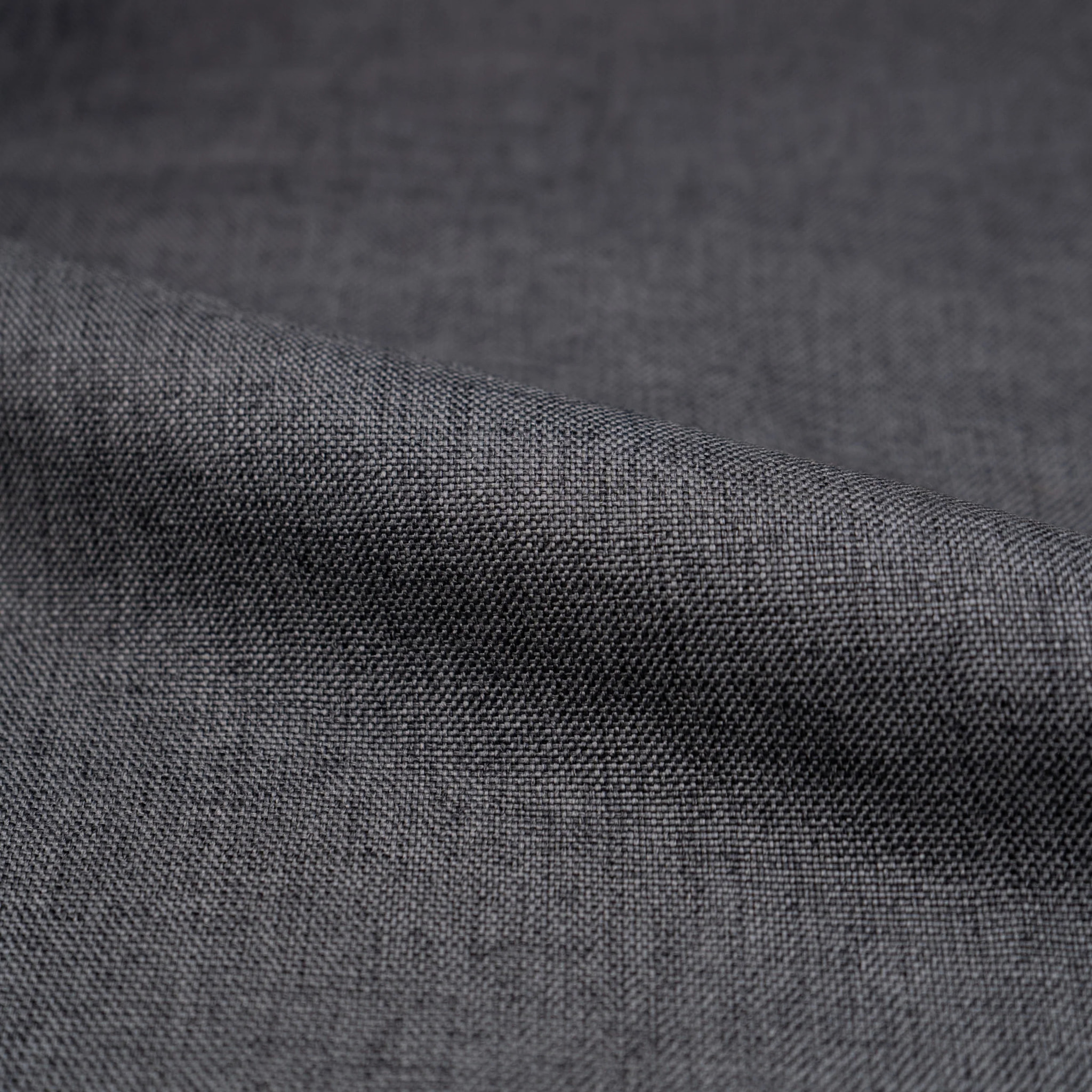 Pack 4 chaises en tissu bleu foncé et gris foncé - Cozy