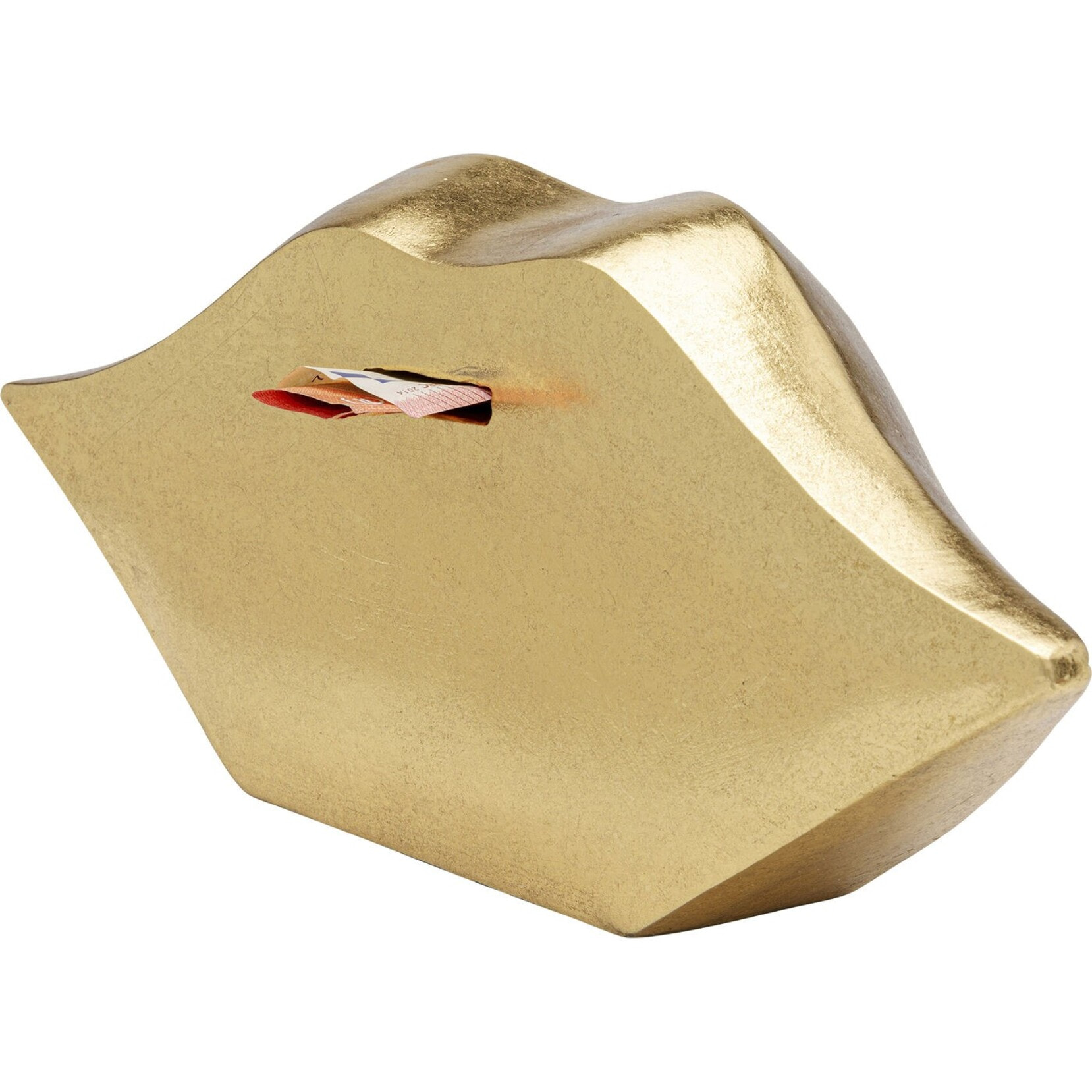 Tirelire lèvres dorées Kare Design