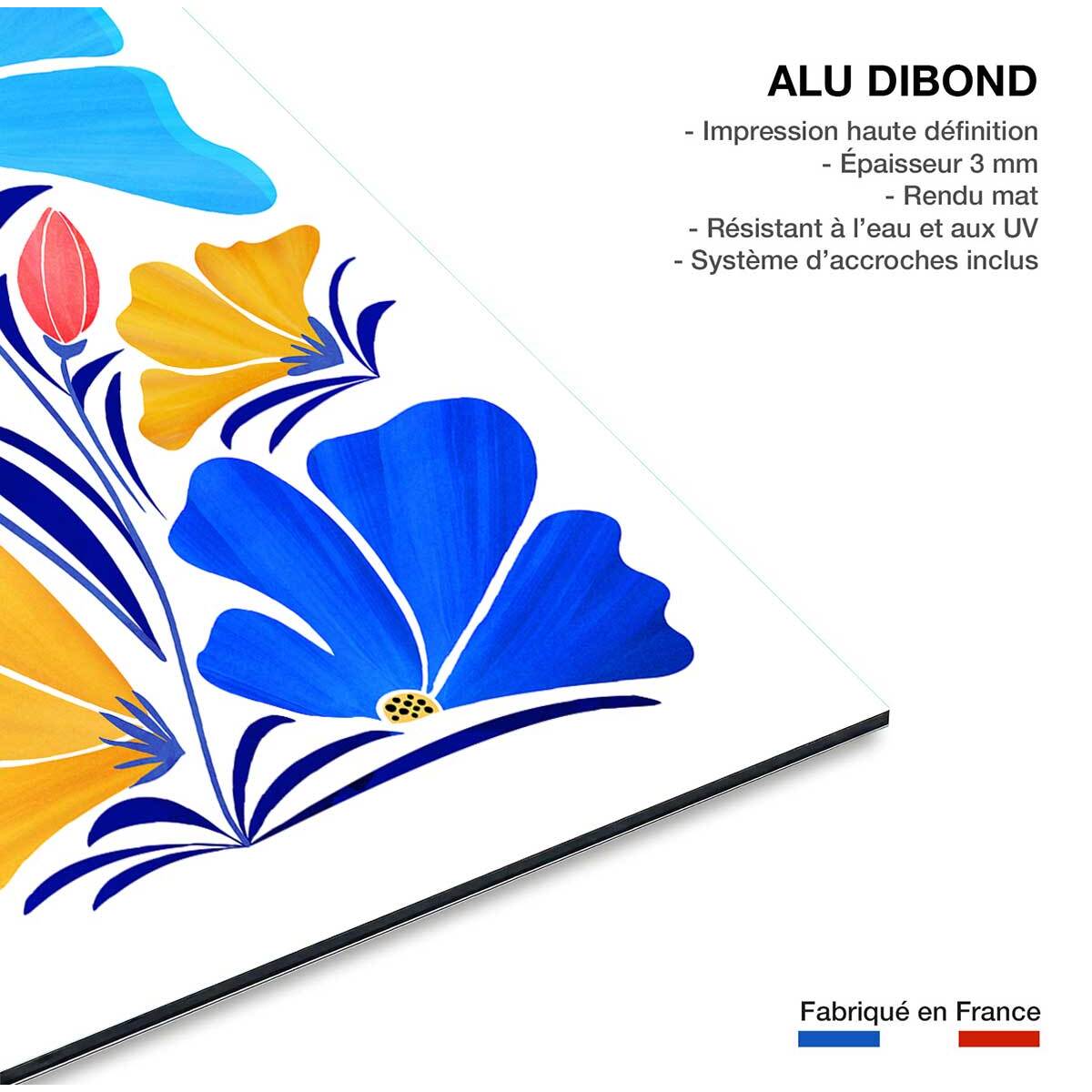 Tableau fleurs amie des fleurs  Tableau alu Dibond