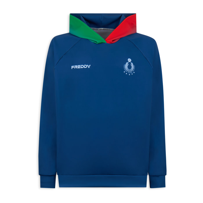 Felpa unisex Beach Volley Italia 2025/26 in scuba tecnico