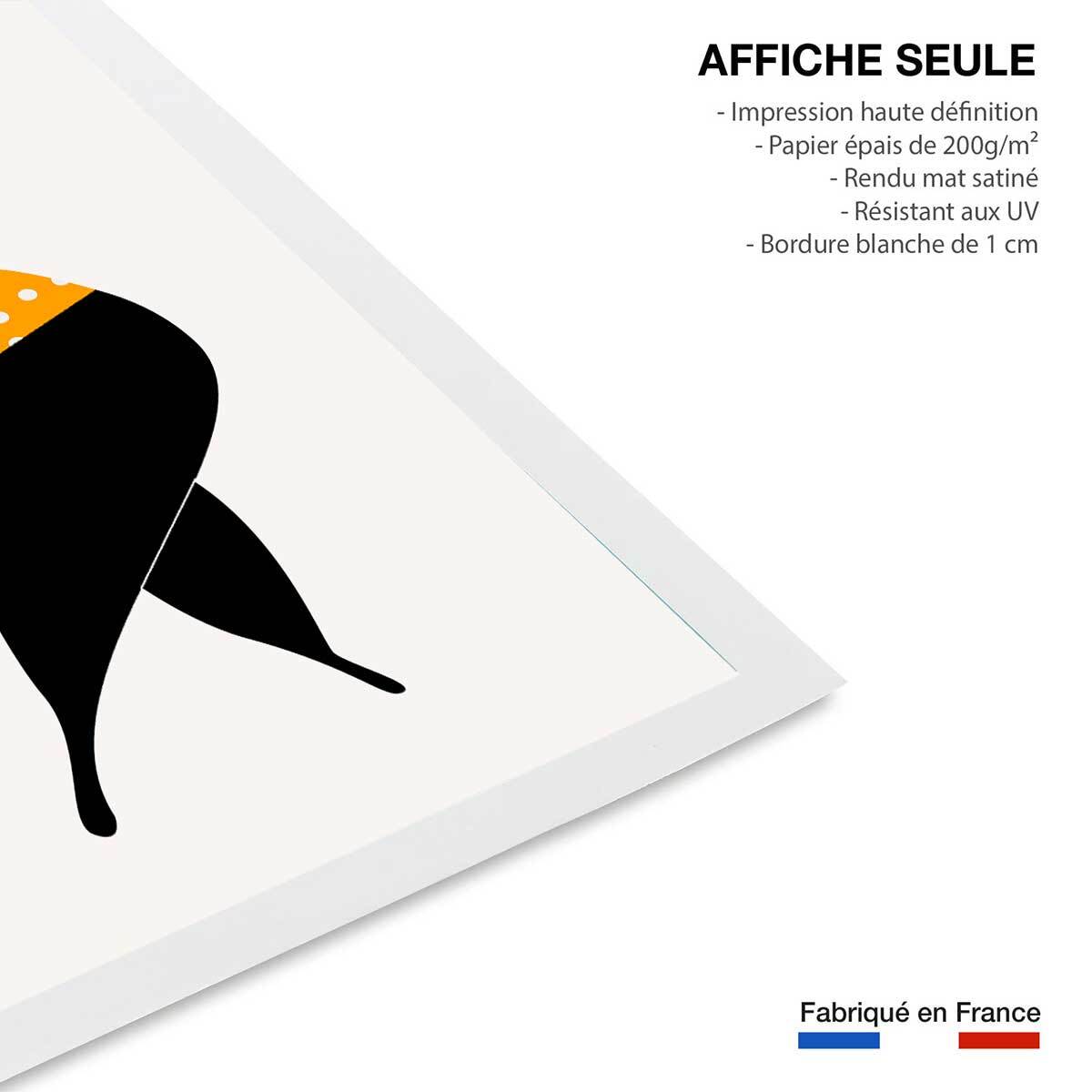 Poster silhouette estivale Affiche seule