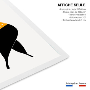 Poster silhouette estivale Affiche seule