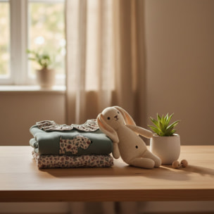 Conjunto Ranita Niña Felpa Floresta