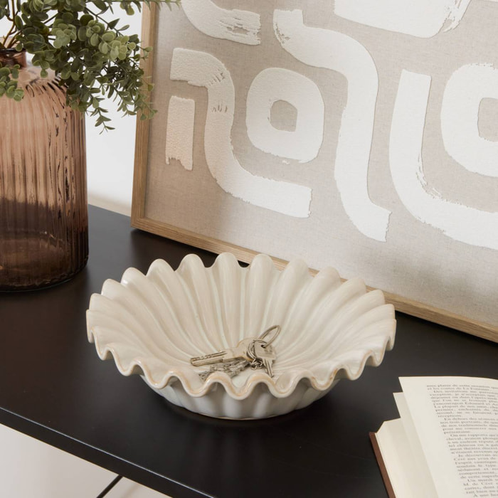 Coupelle Sien D25cm en céramique blanc