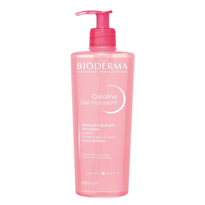 Créaline - Gel Moussant Visage et Yeux - Peaux Sensibles 500ml