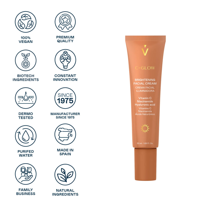 Crema Facial Iluminadora C-Glow - 50 ml