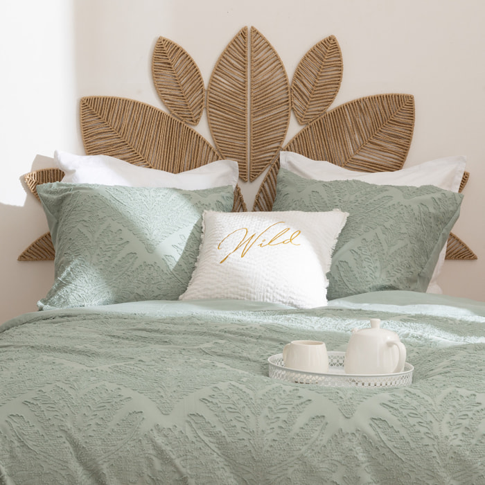 Coussin brodé "Wild" blanc 45x45cm