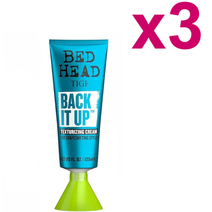 TIGI Kit Bed Head Back It Up Texturizing Cream 3 Pezzi x 125ml