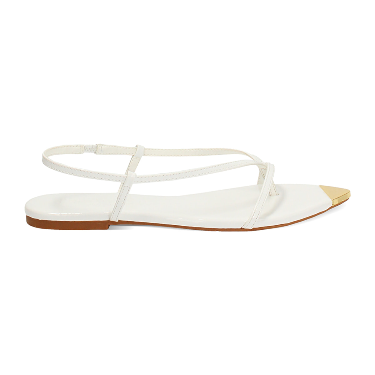 Sandali bassi bianchi minimal chic