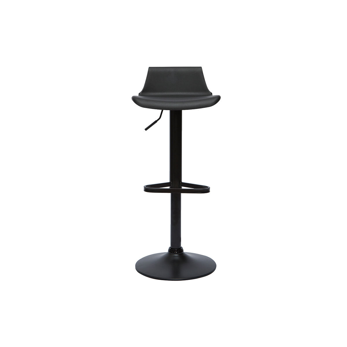 Tabourets de bar design réglables noirs 360° (lot de 2) KRONOS