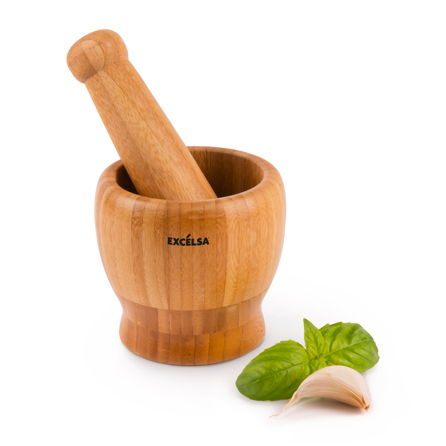 Mortaio 10 cm Excelsa – Eco Living, Bambù Beige