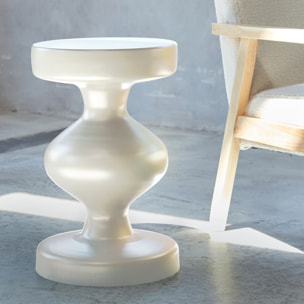 Table d'appoint, bout de canapé, table de chevet métal Ø29,5 x H48,5cm HAWA