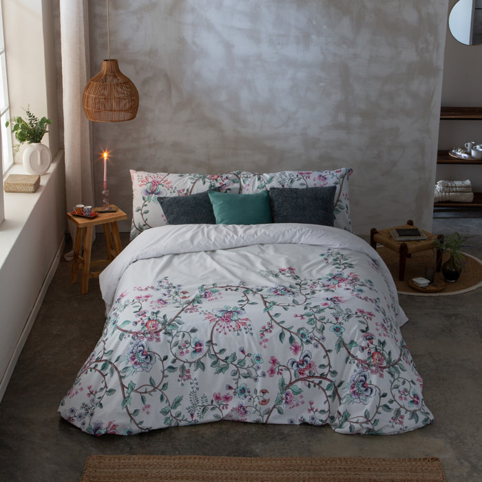 Housse de couette lotus blanc