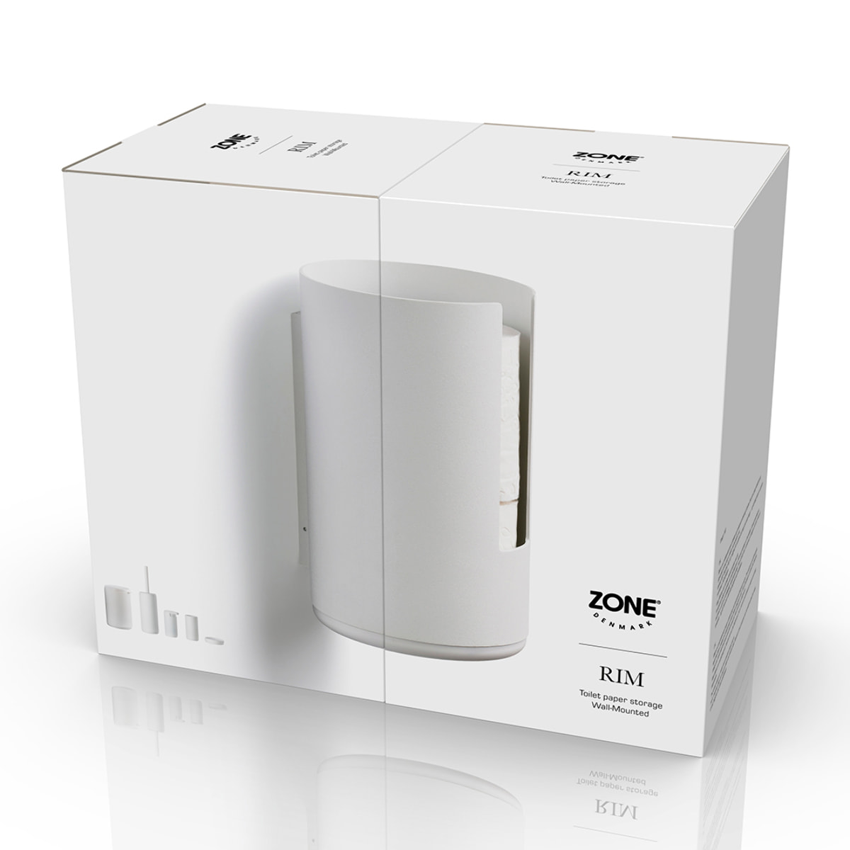 Réserve de papier toilette mur Rim