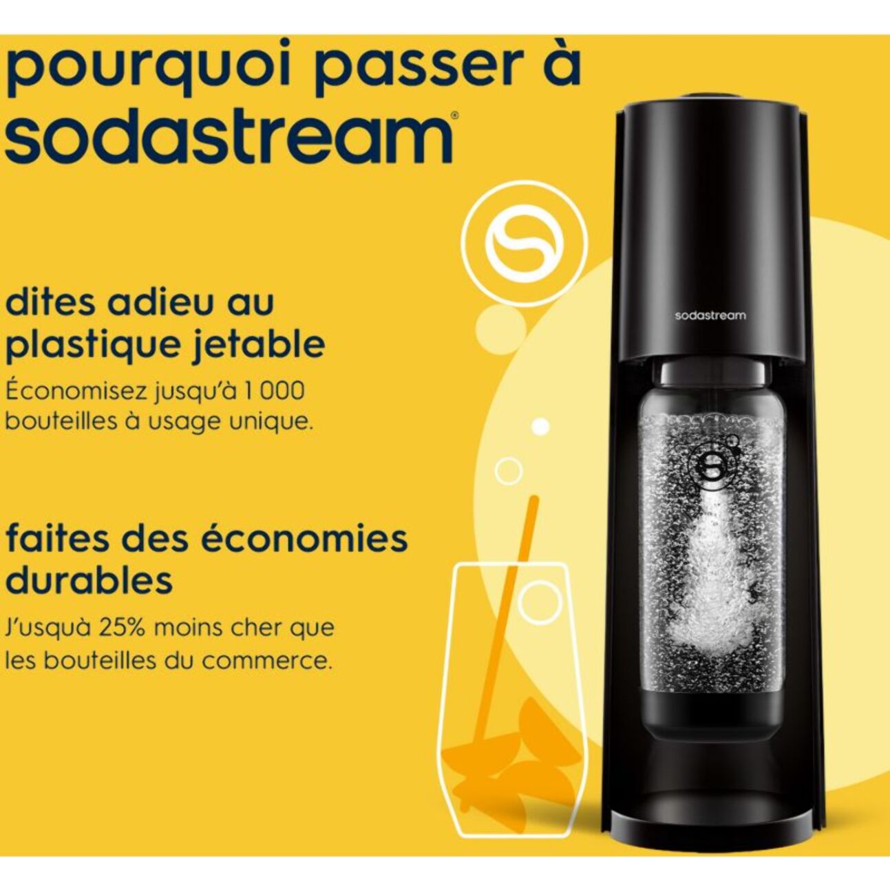 Machine à soda SODASTREAM CLASSIC Noire