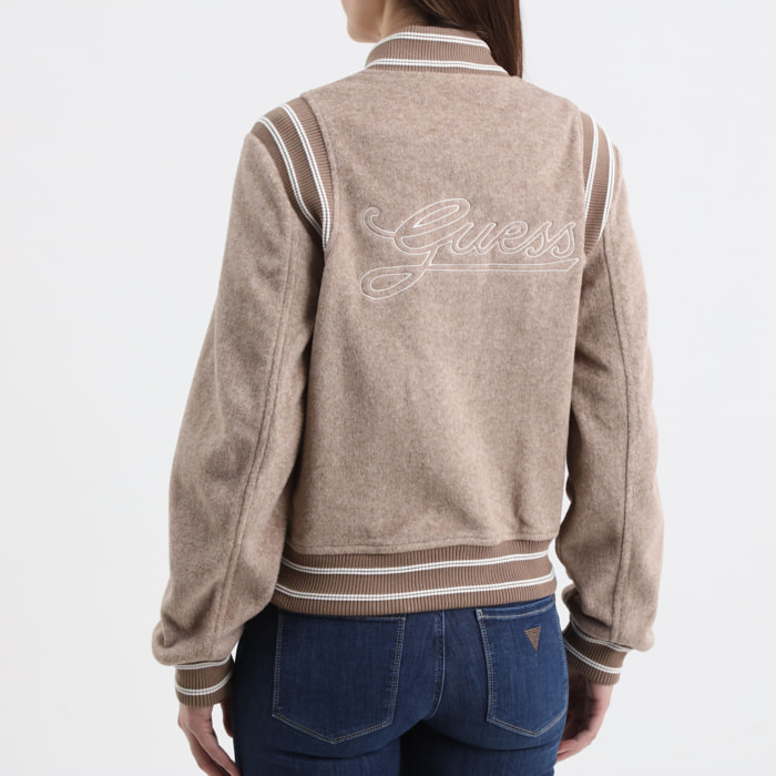 Bomber Gloria - logo - coupe classique - taupe