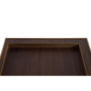 Mesa Auxiliar Mdf Acero Inoxidable Noblesse 50x50x50 Cm