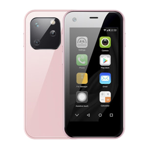 DAM  Smartphone Mini XS13 3G, Android 6.0, 1GB RAM + 8GB. Schermo da 2,4''. 4,1x1,1x8,4 cm. Colore rosa