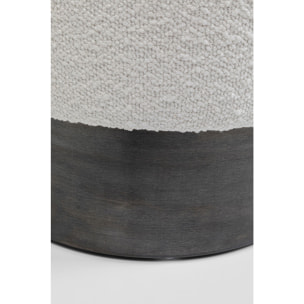 Tabouret Cherry Boucle crème et gris Kare Design