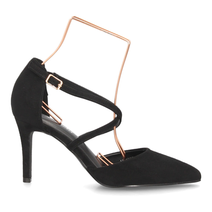 Zapatos elegantes con tiras cruzadas para mujer