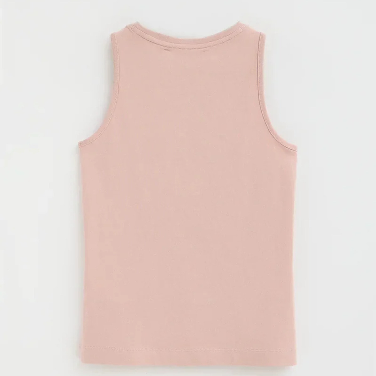 Camiseta sin mangas rosa palo de corte slim con bordado Rigby Go