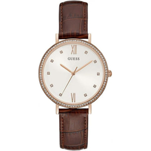 Reloj Guess W1153L2 Mujer Analogico Cuarzo con Correa de Piel