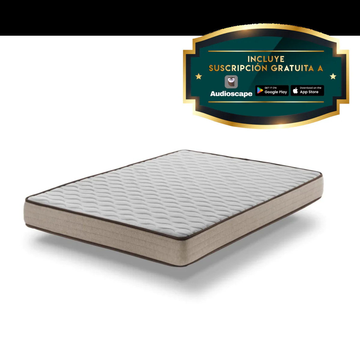 Colchón viscoelástico bambú Deluxe - Tejidos Alta Calidad Altura 16 cm Certificados Sanitized y Oeko-Tex