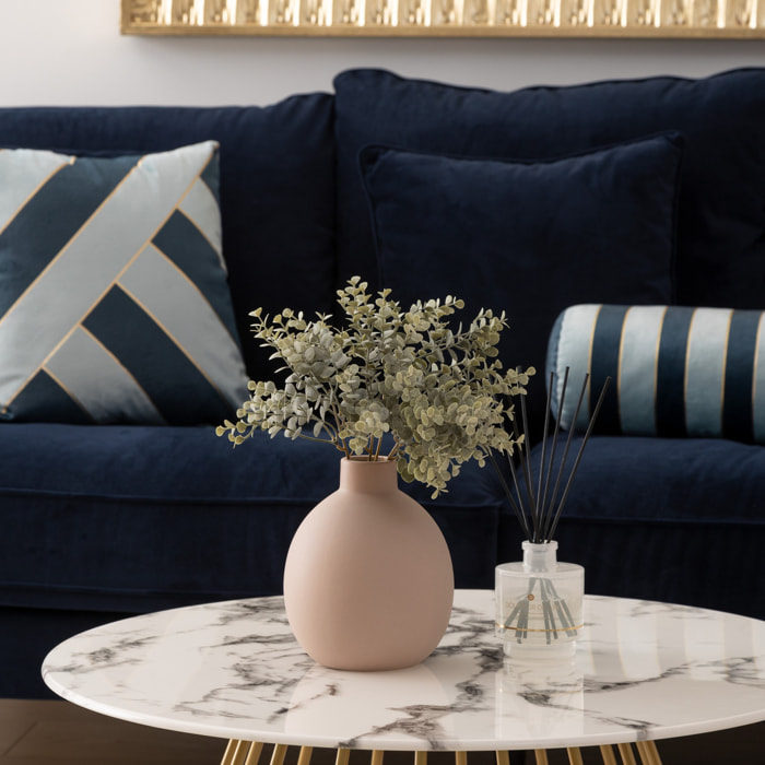 Vase céramique Rily rose clair H18cm