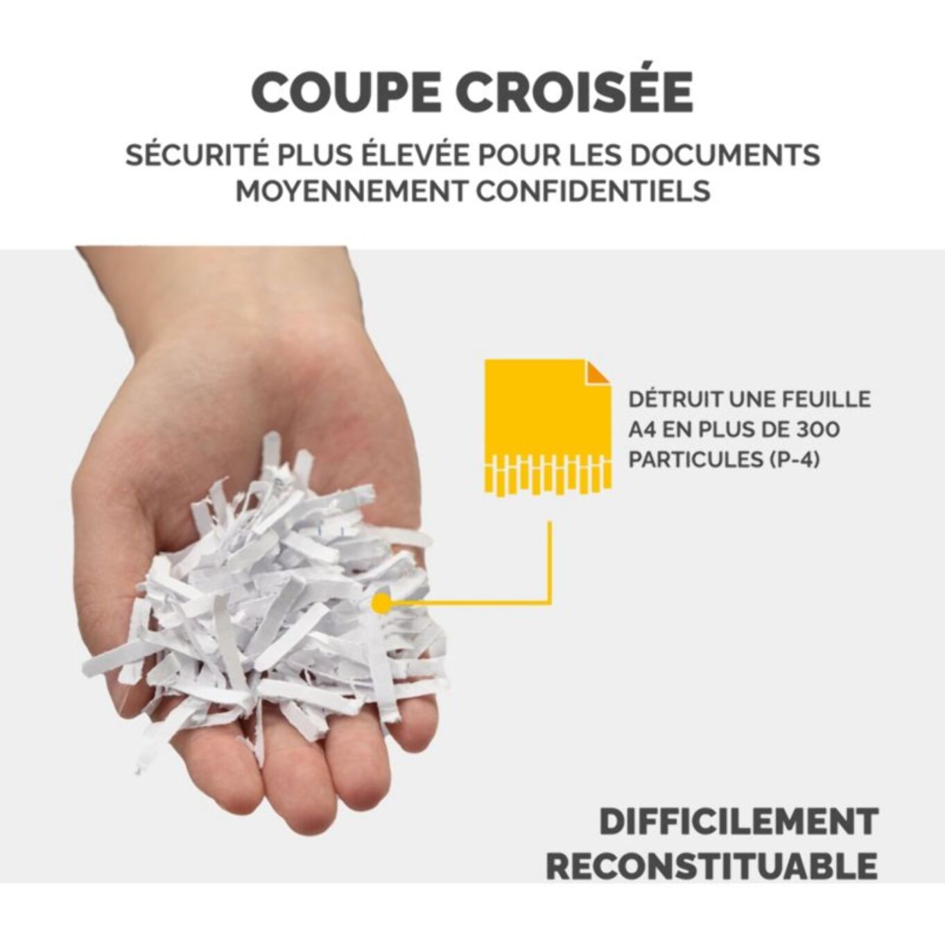 Destructeur FELLOWES P 30C Coupe croisée