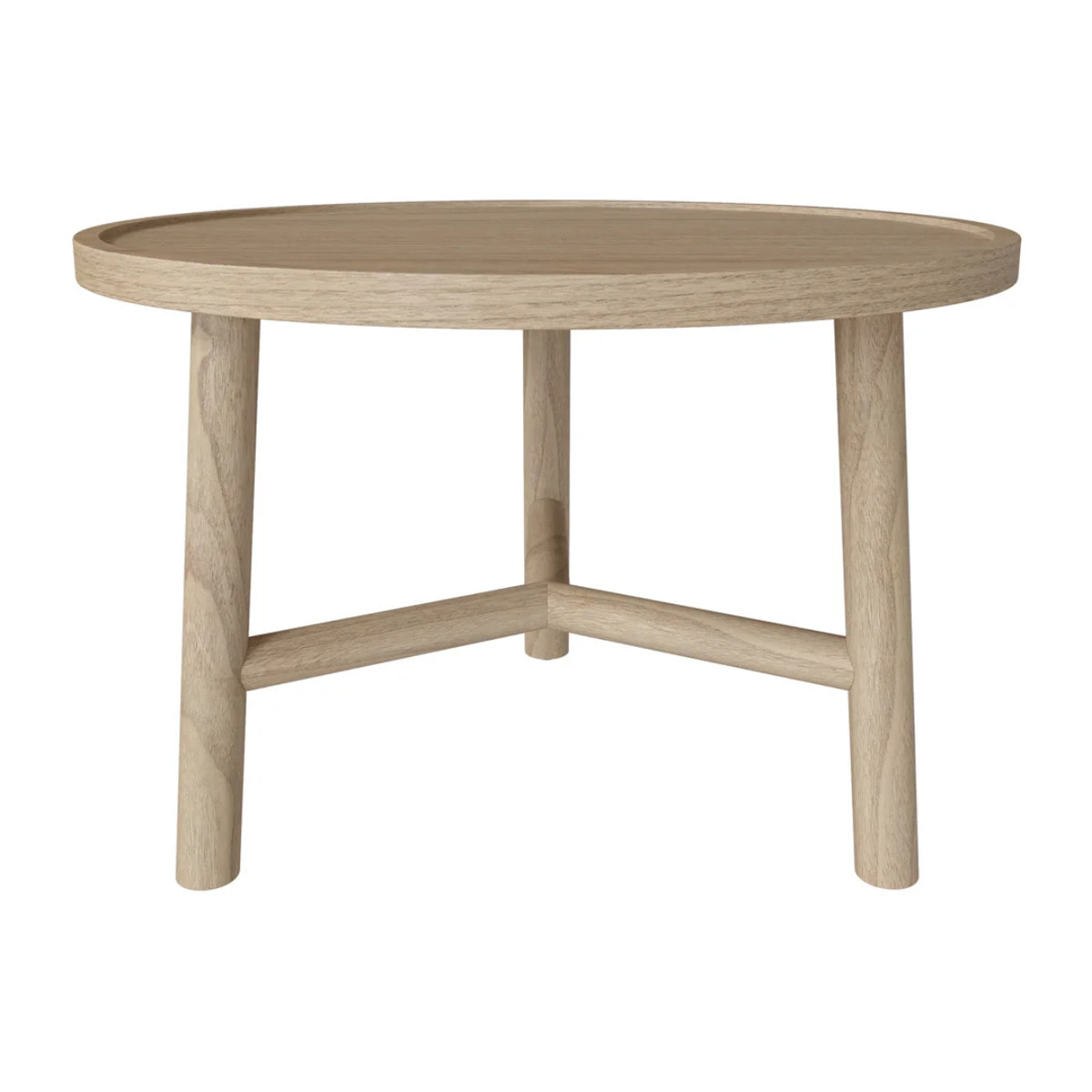 Table basse ronde en bois de mindi D60 cm - Paloma