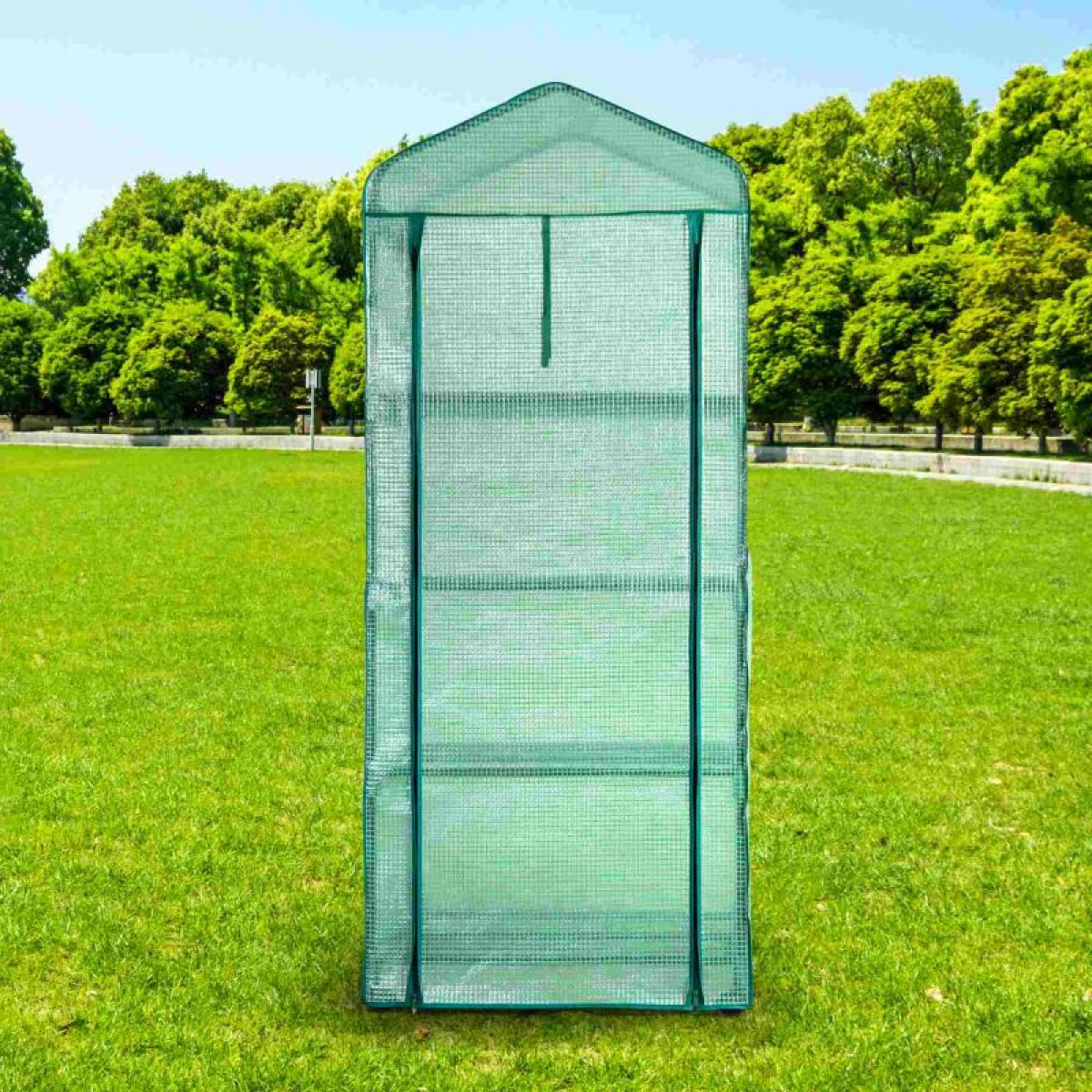 Serre de jardin à 4 niveaux Herzberg HG8001-VERT